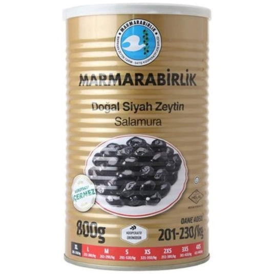 MARMARABIRLIK Olives noires salées XL MEGA 800g - Istanbul Market